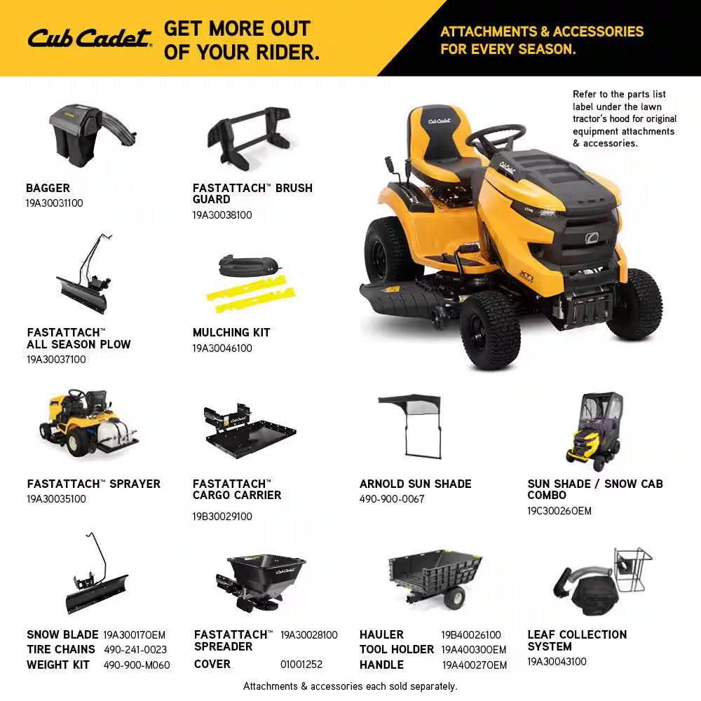XT1 Enduro LT 42 In. 547 Cc Engine with Intellipower Hydrostatic Drive Gas Riding Lawn Tractor