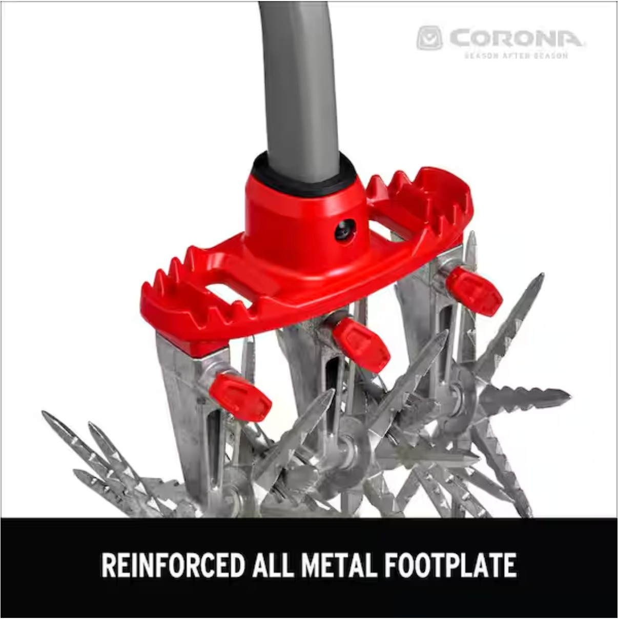 MAX DiscCULTIVATOR Adjustable 6.5 in. Steel Tines with Red Comfort Grip Garden Disc Cultivator